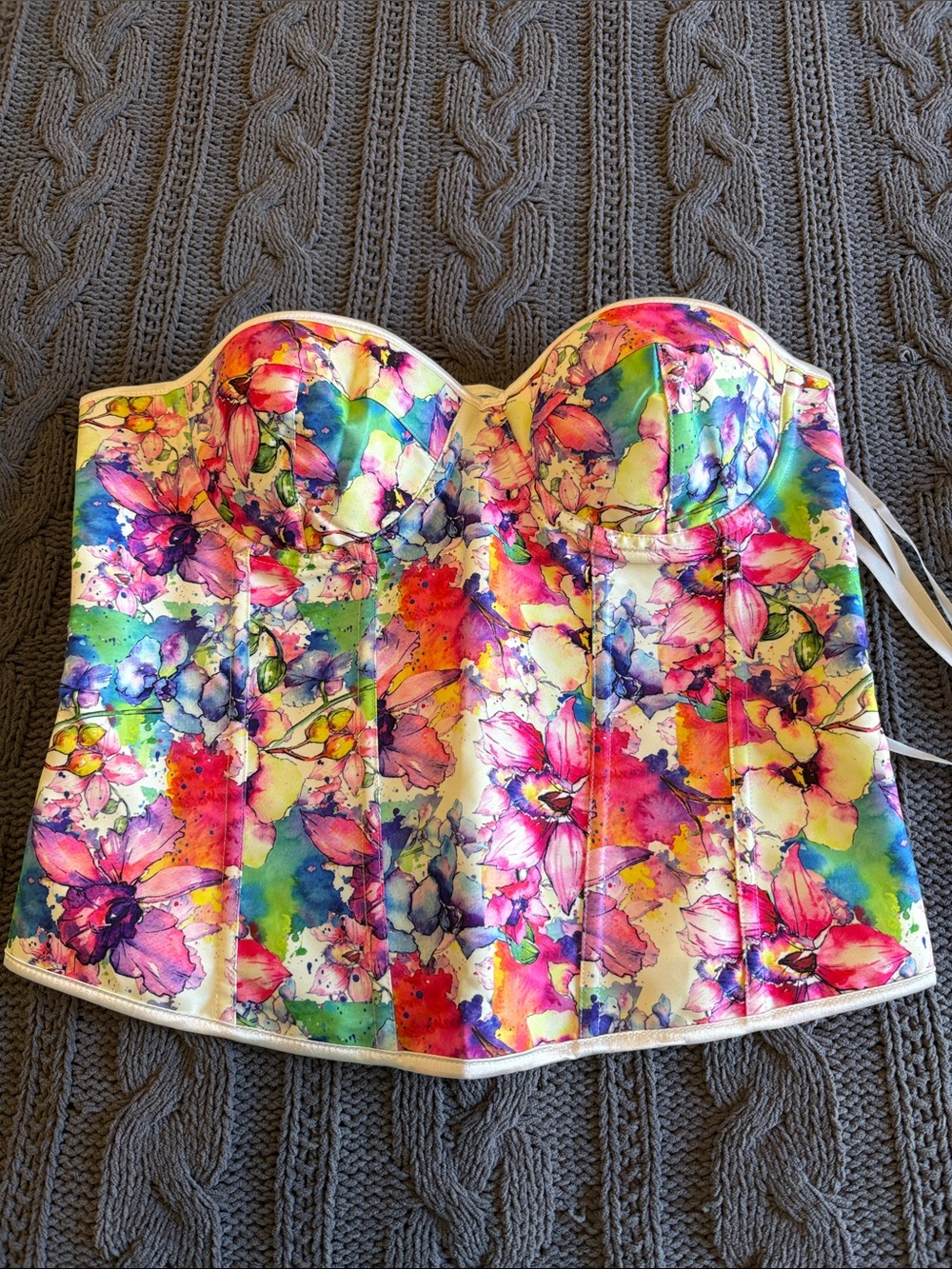 Women’s Large Colorful Bustier